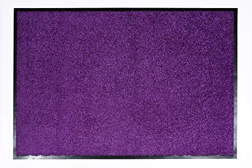 Astra Felpudo atrapa la Suciedad - Felpudo de Interior - Lavable a 30° C - Felpudo Antideslizante - Zapatero para Pasillo - Cocina - Burdeos 40x60 cm
