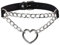 Eigso Punk Leder Halskette für Frauen Vintage Gothic Herz Halsketten Harajuku Emo Stylish Kette Choker