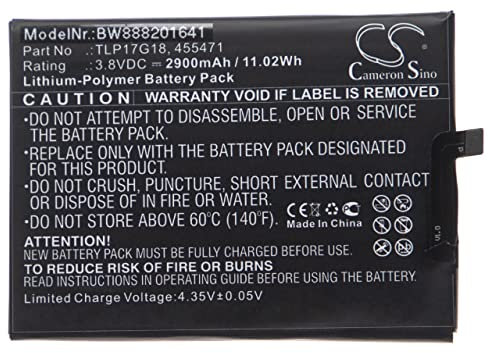 vhbw batteria compatibile con Wiko P6901, Wim Lite smartphone cellulare (2900mAh, 3,8V, Li-Poly)