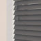 Custom Made To Measure Real Wooden Venetian Blinds with strings (50mm Slats) (Anchor Grey, Up To 90cm (Width) x Up To 180cm (Drop))