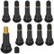 Bolatus 10 Stück Gummi Ventile TR413, Reifenventil Schwarz Auto Gummiventil Reifen Autoventil Gummiventil Felgen Ventile Snap-in Gummiventile…