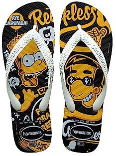 Havaianas Simpsons Flip Flops Unisex, Schwarz, 39/40 EU