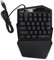 Cuifati Einhändige Mechanische RGB-Gaming-Tastatur, 35 Tasten, Tragbare -Gaming-Tastatur, Ergonomische USB-Kabel, Professionelle Gaming-Tastatur mit Handballenauflage, Mechanische