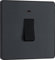 BG Electrical Single Wall Switch with LED Power Indicator, Double Pole, Screwless Front Plate, Round Edges, Evolve, Matt Grey, 20A, PCDMG31B