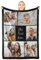 Giftove Personalisierte Decke mit Foto, 100% Flanell Kuscheldecke Personalisiert, Personalisierte Geschenke für Frauen Mama Papa Oma Opa Kinder Familie, Fotogeschenke zum Geburtstag Jahrestag