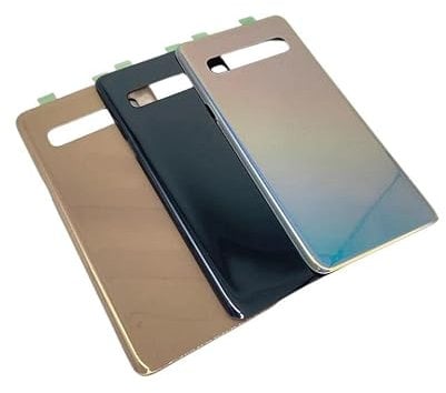 SHOWGOOD Battery Back Cover for Samsung Galaxy S10 5G G977 6.7 Glass Housing Cover Rear Panel Replacement Parts (Black (S10 5G))