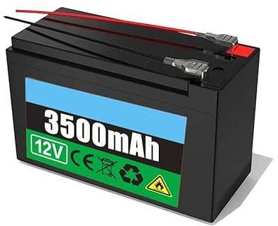 WILLQ 12V 3.5Ah 7Ah 10.5Ah 14Ah 18Ah 20Ah 25Ah Rechargeable Lithium Li-ion Battery Spare Battery Pack with BMS Protection Board for Solar Light Backup Battery,12V3.5Ah