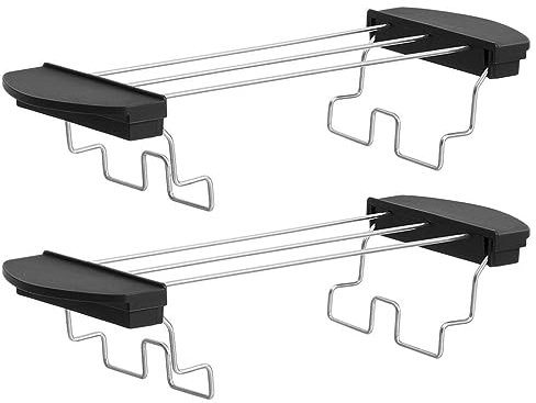 Cabilock 2 StüCk BröTchenaufsatz FüR Toaster Aus Edelstahl, Toast Rack Ersatz FüR KüChe, WäRmestäNder FüR Toast, Anti-VerbrüHung Design, Leicht Zu Reinigen