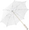 Dioche Paraguas de Comunión, Sombrilla de Encaje, Sombrilla para Boda, Sombrilla Nupcial para Niña, Decoración de Fiesta, Accesorio de Fotografía de Baile (Blanco)