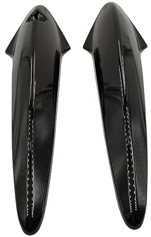 CANJPTON Poignées de porte noires brillantes compatibles avec Civic FN2 06-11 Honda Type R MK8 FK