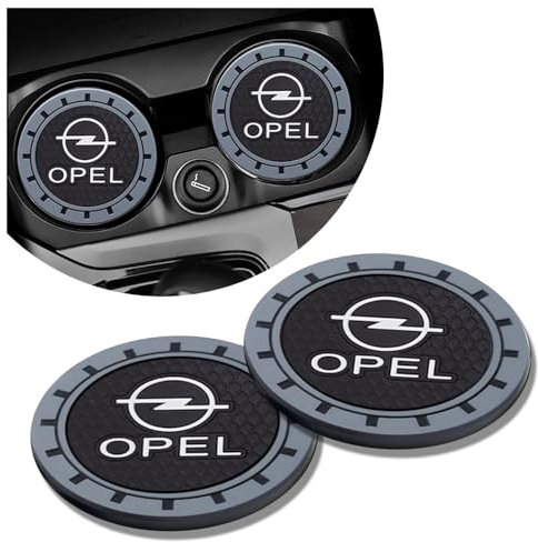2PCS Car Cup Holder Coasters, for Opel Grandland x 2014-2018 Non-Slip Car Coasters for Cup Holder,Silicon Car Cup Mat Car Cup Holder Insert