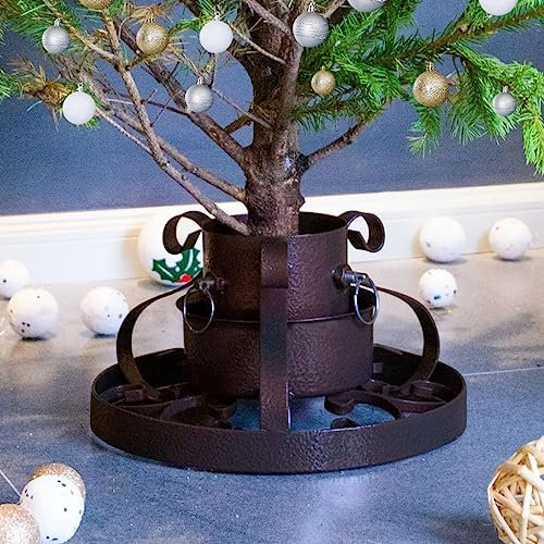 RAUGAJ Decor-Christbaumständer Antik-Kupfer 29x29x15,5 cm-Home & Garden