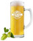 AMAVEL Bierkrug mit Gravur, Glaskrug mit Namen und Jahr, Motiv Bierkenner, Personalisierter Krug mit Griff, Bierglas mit Gravur, Bierbecher, Biergeschenke, Biergläser, Geschenke für Männer, 500 ml