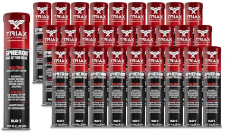 TRIAX Spheron HT-2 Rotes Fett – Lithium-Komplex, Hochtemperaturfett bis 204 °C – Ultra haftfähig, Extremdruck – Für Radlager, Sattelkupplung, PKW, LKW, Bau-, Agrar- & Nutzfahrzeuge