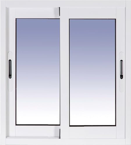 Ventanastock ALB0016L Ventana Aluminio 500x600 Corredera 2 hojas con cristal carglass (Climalit Mate)