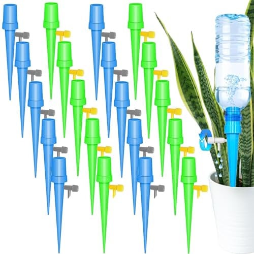 20 Pezzi Regolabile Irrigazione Goccia Automatica,Set di Irrigazione Automatica con Controllo Dell'interruttore Della Valvola,Regolabile Irrigazione Automatica,Adatto per Piante,Fiori e Bonsai
