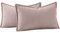 Madizz 2er Set Schlicht Chenille Kissenbezügen Weiche dekorative Kissenbezüge für Sofa Schlafzimmer Kissenhülle Rosa 30x50 cm Rechteckig