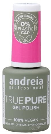 Andreia Professional Hema Free Gel Polish - TRUE PURE 21 Free and 100% Vegan for Sensitive Nails - Semi-Permanent UV LED Soak Off Gel Nail Varnish - 10.5ml (multi-colord)