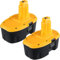 JAUKIST - 18V Replacement Battery for DeWalt DC9096 2 Packs 5.0Ah 18 Volt XRP Replacement Batteries for DeWalt DE9096 DC9098 DE9098 DE9098 DW9096 DW9095 Power Tools