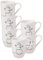 Villeroy & Boch Statement Lines Xmas Lot de 6 tasses à café, avec anse, 280 ml, en porcelaine de qualité supérieure, blanc/noir