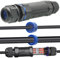 CTRICALVER IP68 Cable Connector, Black, Pin Terminal, Pin, Copper, PA66, Ø 6 mm-12 mm