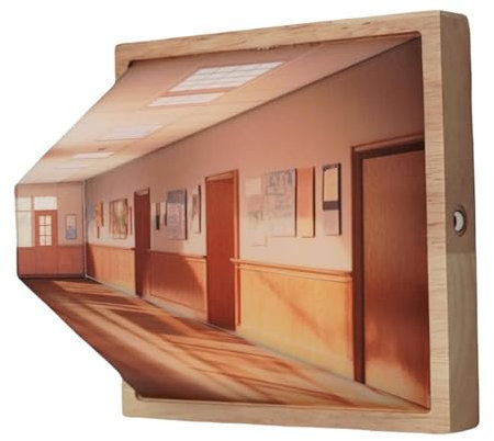 Veilleuse À Vision À L'oeil Nu, Lampe D'ambiance D'art Mural À Illusion Visuelle, Lumière Ambiante Haut De Gamme Murale, Peinture Lumineuse Décorative, Pour Couloir, Galerie Et Mur