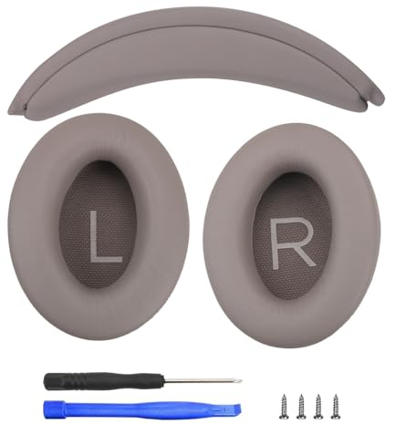 Earpads and Headband Pad Compatible with Bose QC45 QC35 Waterproof and Sweat-Resistant (Sandstone)