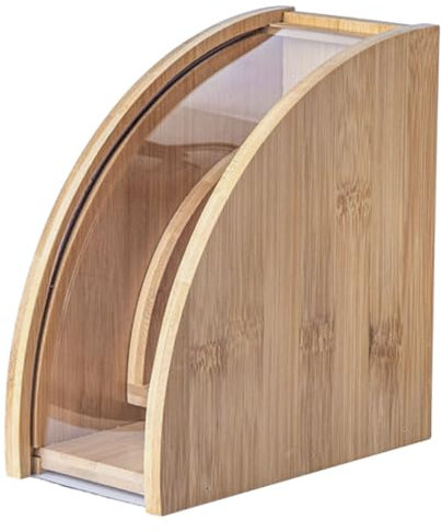 Alipis Filtro Cafetera Papel Soporte De Estante Portafiltros De Madera Robusto Decorativo