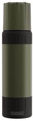 SIGG – Botella Termica de Acero Inoxidable – Termo Agua Alpine Star, con Vaso – 20h Caliente, 72h Fría – Compacta y Resistente – Antigoteo – Sin BPA – Outdoor, Camping & Senderismo – Verde – 0,75L