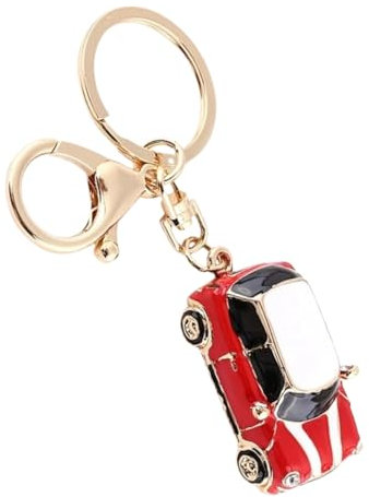 LiJuanWang Auto Keychain,Mini Auto Schlüsselanhänger,Automodell-Schlüsselanhänger Metall Schlüssel Anhänger,Geschenke schlüsselanhänger Für Fans,Männer,Frauen,(Rot)
