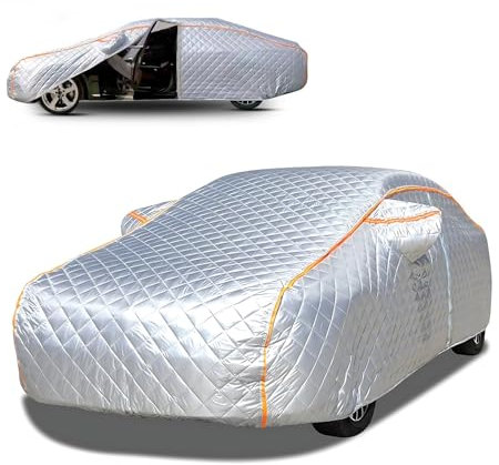 Auto Abdeckplane für Audi A3 8P,Hagelschutz Outdoor Autoabdeckung Wasserdicht Atmungsaktiv UV-beständig Autoplane Auto Mit Nachtreflexionsstreifen M0418