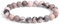 XIANNVXI Rosa Zebrajaspis Armband 8mm Perlen Rosa Perlenarmband Kristalle Armband Echte Steine Armbänder Damen Geschenk für Mama