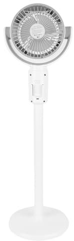 Luocute Stand Up Fans, Oscillating Fan with Remote Adjustable Height 5 Speeds 8H Timer Quiet Fans for Bedroom with Built-in Aromatherapy Box