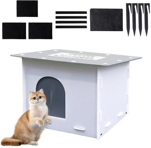 Generisch Katzenhaus für die im Freien Isoliertes Winddichtes Warmes Winter