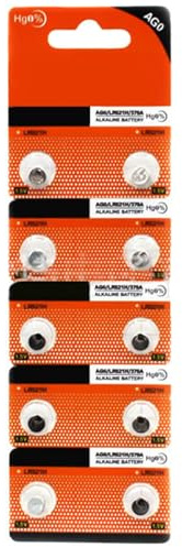 NONGYU 20 Stück/10 Stück AG0/LR521/379 Uhrenbatterien, Zuverlässigkeit, 1,5 V Knopfzellen für kleine Elektronik, stabile Spannungen, Ausgang