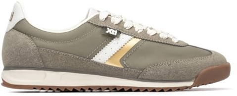 XTI - Sportschuhe Sneaker Damen Khaki - Bequeme und vielseitige Schuhe - Casual Mode - Modell 14509003 (Größe 37)