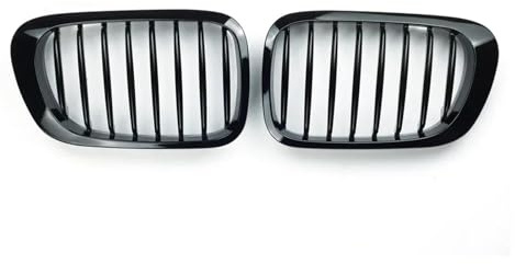 parrilla frontal Para BMW Serie 3 E46 Para Coupe 2 Puertas 1998-2001 Rejilla Frontal De Riñón Accesorios De Coche Negro Brillante