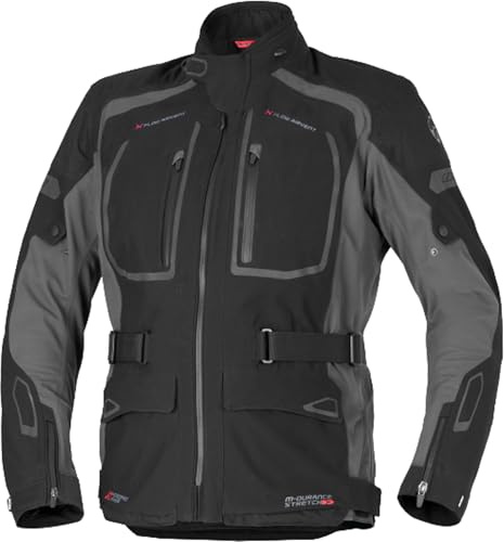 Büse Riva Lite Motorrad Textiljacke, schwarz/anthrazit, Tall 102