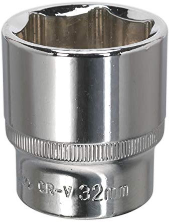 Sealey Sp1232 Walldrive Socket 32Mm 1/2Sq Drive Fully Polished