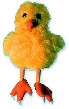 alles-meine.de GmbH Fingerpuppe Küken gelb Ostern Henne Küken Gockel Huhn Tier Vogel Hahn Haustier