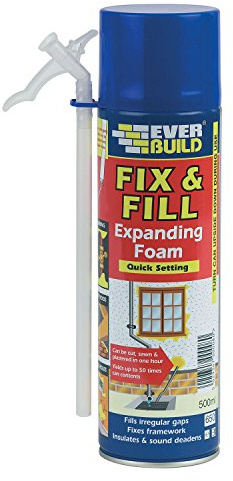 Everbuild 500Ml Quick Setting Fill And Fix Polyurethane Expanding Foam - White