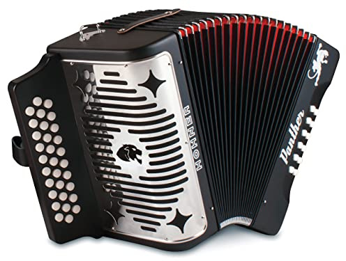 Hohner Accordions Panther 3-Row Diatonic Accordion (Black)