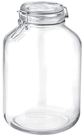 Dosen-Zentrale Züchner GmbH Bormioli Rocco Fido Drahtbügelglas, Glas, 5l