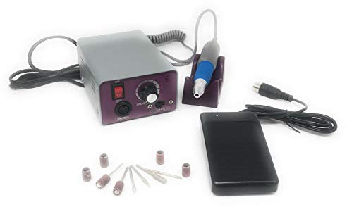 Torno Profesional para Manicura y Pedicura de 30.000 RPM con 6 fresas Nails System Creative Sina MM 25000