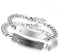 Flongo 2 Stück Partner Armband Freundschaftsarmbänder, The World Looks Wonderful When I Am with You Gravur Edelstahl Armband Armreifen Silber Schwarz Panzerkette Kette Partnerarmbänder Herren,Damen