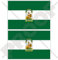 Pegatinas de vinilo para parachoques de 75 mm, bandera de Andalucía, España, Andalucía, España, 3 pulgadas