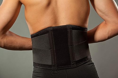 LOREY Hochwertige Rückenbandage aus Neopren, Rückenstütze, Rückengurt, Lumbalbandage (M)