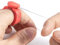 Hemline Yarn/Thread Cutter Cutting Ring - Heart - Random Colour - Wool Crafts Sewing