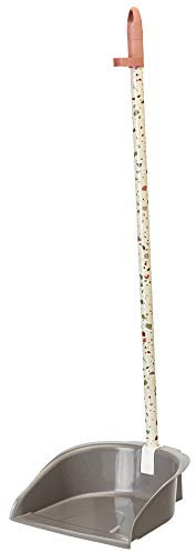 VIGAR Recogedor con Palo Plegable Terrazzo, PP, Rojo Teja, 25x25x78