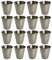 HAC24 16 Stück Edelstahl Schnapsgläser 2cl Pinnchen Shotgläser Shot Glas Stamper Schnaps-Becher Partygläser